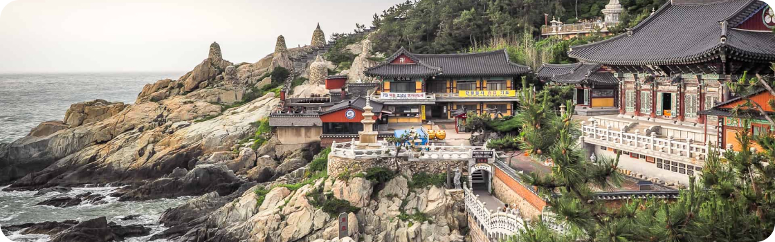 Imagem do templo de haedong yonggungsa